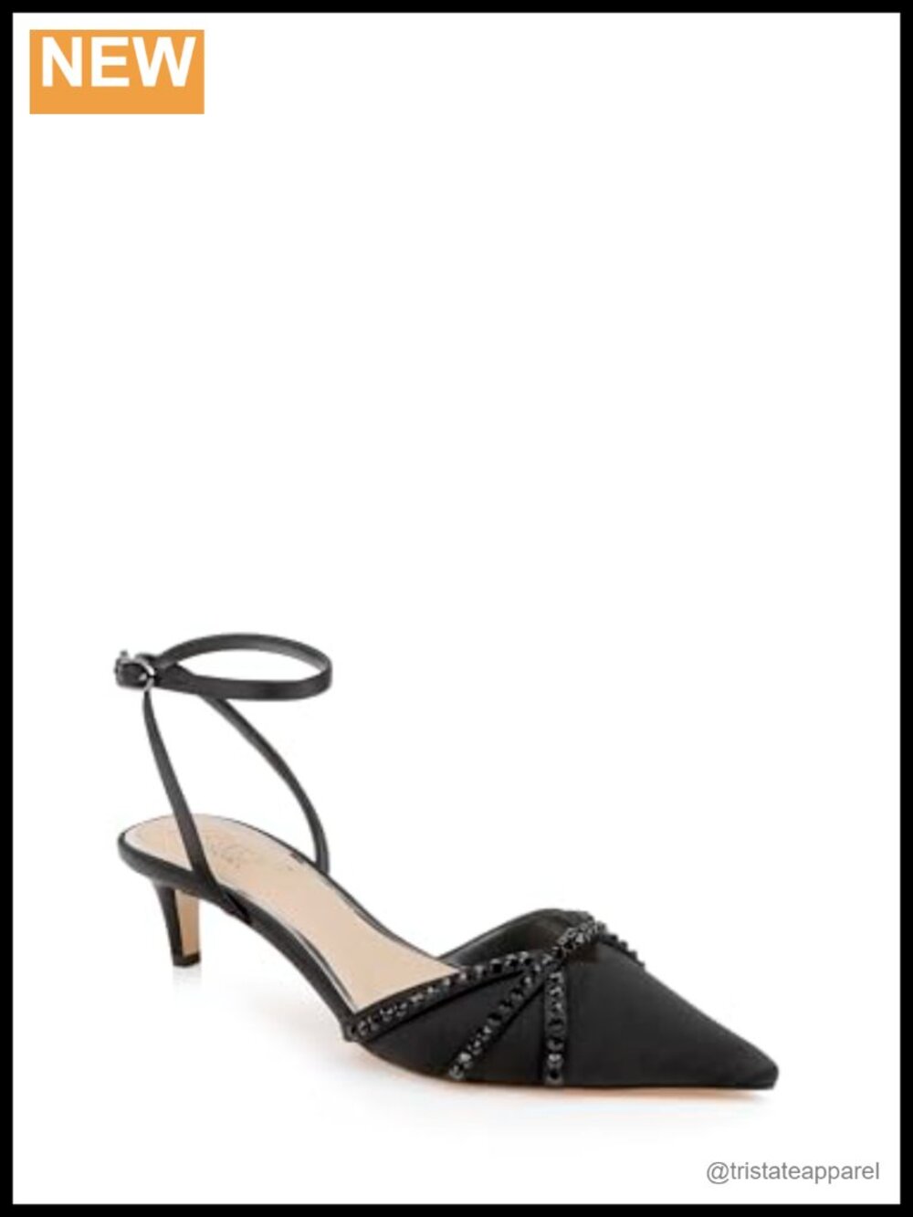 Kitten Heel Ankle Strap Pump Extra Padded Formal Dress Shoe